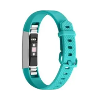 By Qubix Geschikt Voor Fitbit Alta Hr Siliconen Bandje Met Gesp - Maat, Large - Turquoise Smartwatch Bandje