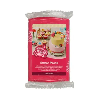 FunCakes Rolfondant - Donkerroze - 250g - Fondant - Taartdecoratie