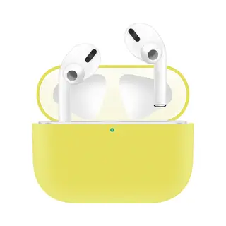 Kelerino. Siliconen Case Geschikt Voor Apple AirPods Pro - Hoesje - Geel