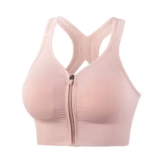 Go Go Gadget Go Gadget - Let Op! Valt 1 Maat Kleiner - Sport Beha - Voorsluiting - Fitness - Yoga - Ondersteuning - Comfort - Maat Xl - Licht Roze