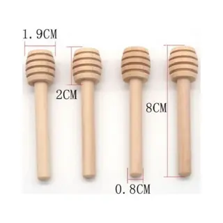 Go Go Gadget Honing Lepel - Dipper - Hout - Honeydripper - Keukengerei - Ontbijt - Hout - 8 Cm