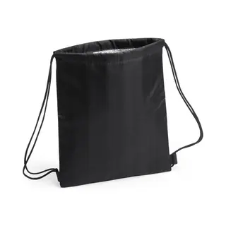 Koeltas Rugzak - Zwart - 27 X 33 Cm - Koeltassen Met Koordje - Lunch Rugtasje
