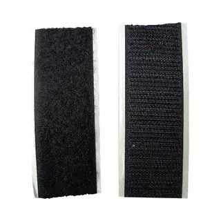 Klittenband Zelfklevend Zwart - Klittenband Zelfklevend 100 Cm-25mm Breed