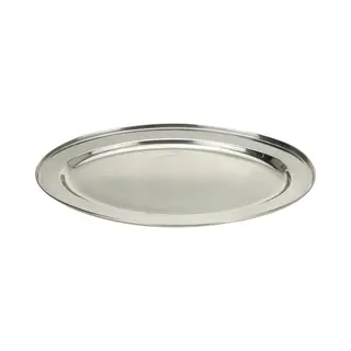 Excellent Houseware Rvs Serveerschaal/barbecueschaal - 45 X 29 Cm - Barbecueschalen - Vleesschalen - Zilver