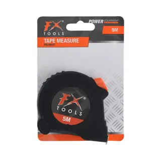 Fx Tools Rolmaat - 5 Meter - 20 Mm - Zwart - Meetgereedschap