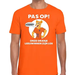 Bellatio Decorations Nederland Supporter T-shirt Dameselftal Leeuwinnen Zijn Los Oranje Heren - Landen Kleding Xxl