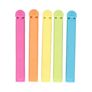 Knijpers Set - 15x Stuks - Gekleurd - Kunststof - 11 Cm - Vershoud Knijpers/clips - Sluitklemmen
