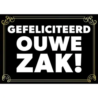 Bellatio Decorations Abraham 50 Jaar Verjaardagskaart/ Wenskaart Ouwe Zak