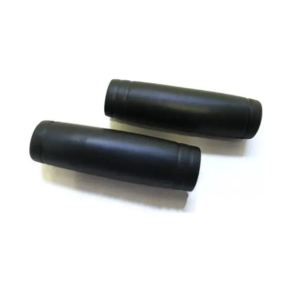 Fietshandvatten - Universeel - Set Van Twee - 22 X 110 Mm - Zwart - Rubber - Fiets Handvatten thumbnail