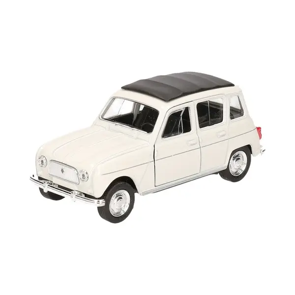 Goki Modelauto Renault 4 - Wit - 11 Cm - Schaalmodel Auto - Schaal 1, 34 - Pull-back Motor - Speelgoed thumbnail