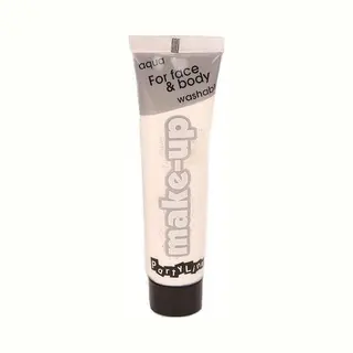 Funny Fashion Gezicht En Lichaam Schmink Op Waterbasis - Wit - 25 Ml - Schminken - Schmink Carnaval - Make-up