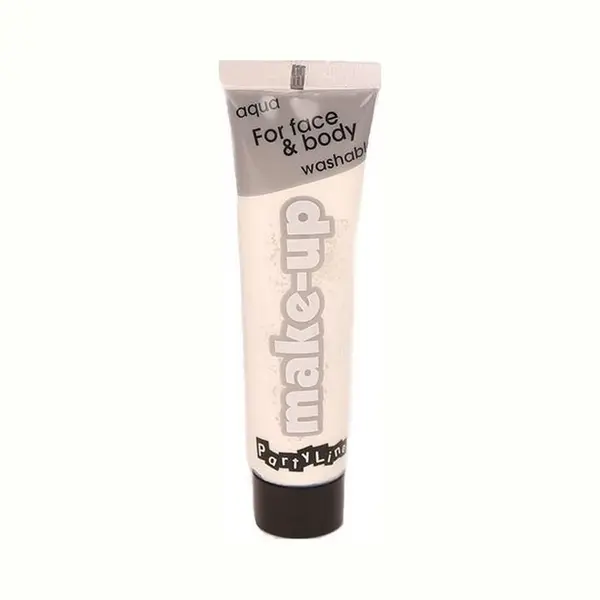 Funny Fashion Gezicht En Lichaam Schmink Op Waterbasis - Wit - 25 Ml - Schminken - Schmink Carnaval - Make-up thumbnail