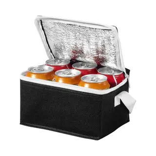 Bullet Mini Koeltas Voor Sixpack Blikjes - 3, 5 Liter - Zwart - 20 X 15 X 12 Cm - Lunchtrommel