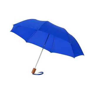 Paraplu Opvouwbaar - Klein - Blauw - Polyester - 35 X D93 Cm - Compact Model