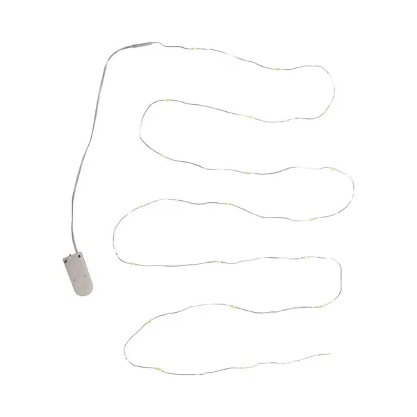 Rayher hobby materialen Mini Micro 20 Lamp Led Verlichting Op Batterijen - Kerst Lichtsnoer - Kerstverlichting thumbnail
