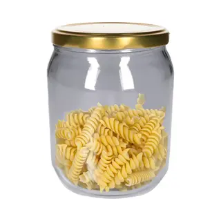 Weckpot/inmaakpot - Glas - 540 Ml - Met Schroefdeksel - Bewaarpotten
