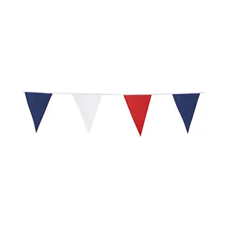 Boland Vlaggenlijn - Rood/wit/blauw - 10 Meter - Stof - Nederland/Holland Versiering - Slinger - Ek/Ek - Koningsdag