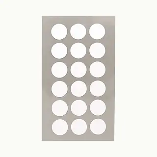 Hobby Stickers - 72x Stuks - D15 Mm - Witte Ronde Stickers - Kantoor Stickers - Scrapbook - Knutselmateriaal