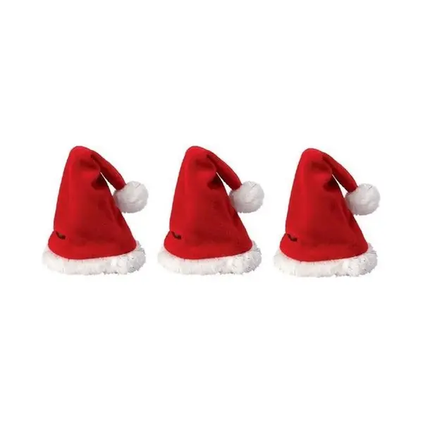 Mini Kerstmutsjes Rood - 3x Kerstmuts Voor Poppen En Huisdieren thumbnail
