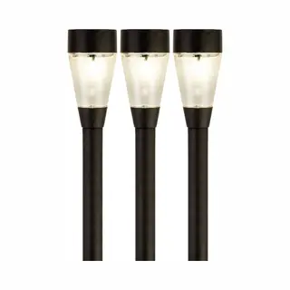 Lumineo Jive Solar Verlichting - 3x - Buitenlamp/tuinlamp - Led - 32 Cm