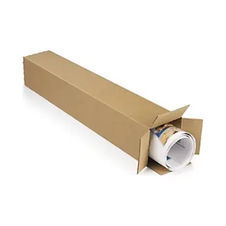 Shoppartners Verzenddoos - Langwerpige Kartonnen Doos Om Te Vouwen - 80x10x10 Cm