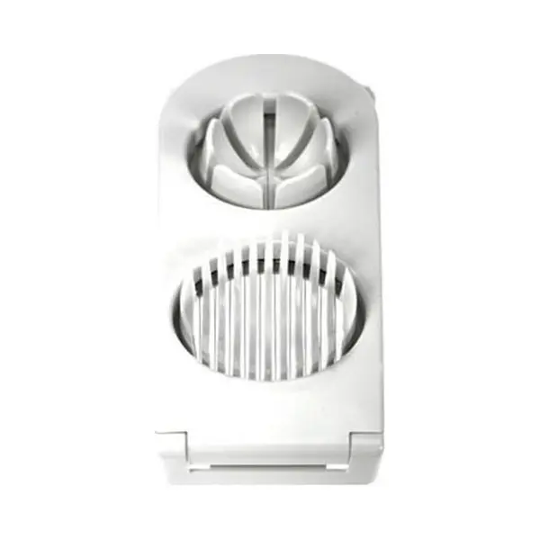 Witte Eiersnijder 2-in-1 Van 22, 5 Cm - Keuken Benodigdheden - Ei Snijden thumbnail