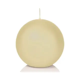 Trend Candles Bolkaars Glad - Cremewit - 7 Cm - 16 Branduren - Ronde Kaarsen