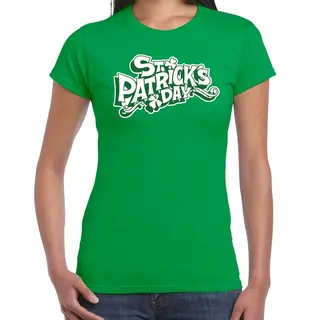 Bellatio Decorations St. Patricks Day T-shirt Groen Dames - St Patrick's Day Kleding - Kleding / Outfit Xxl