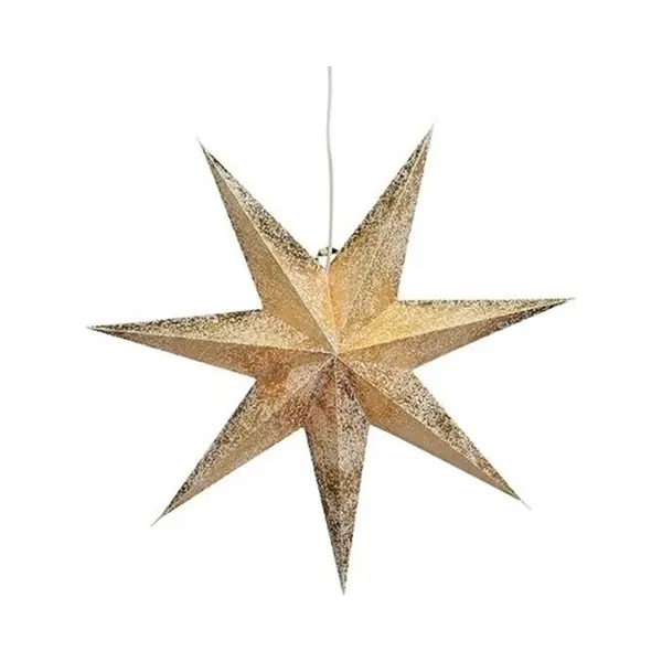 G. Wurm Kerstster - Goud - Papier - 60 Cm - Kerstversiering - Kerststerren - Kerstdecoratie thumbnail