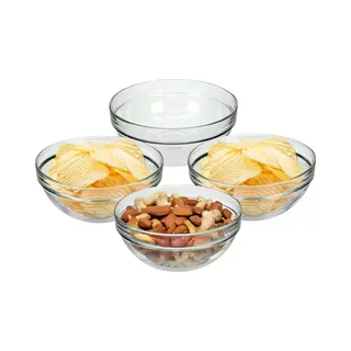 Luminarc Schaaltje/kommetje - 6x - Glas - 14 X 6 Cm - Snackschaaltje/toetjes Schaaltje