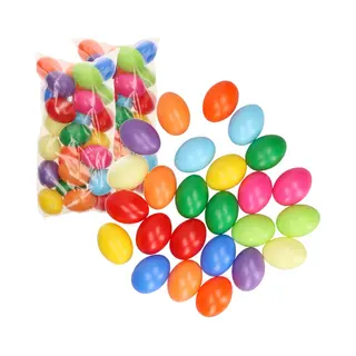 Hobby Knutsel Eieren - 50x - 6 Cm - Gekleurd - Kunststof - Decoratie Paaseieren