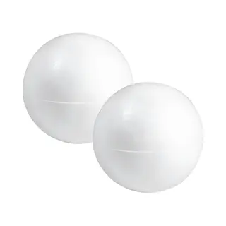 Piepschuim Hobby Vorm - 2x - Bol - 50 Cm - Diy Knutsel Figuren - Halve Schalen