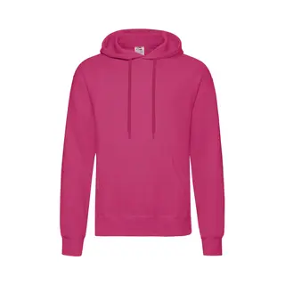 Fruit Of The Loom Capuchon Sweater Fuchsia Roze Voor Volwassenen - Classic Hooded Sweat - Hoodie - Heren Kleding L