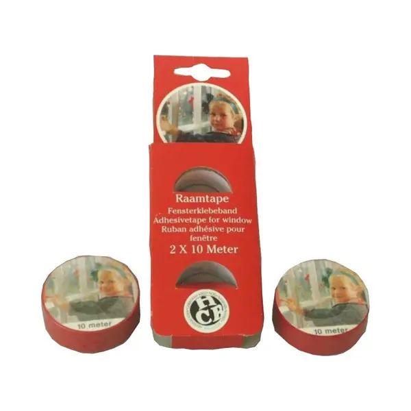 Anna's Collection Raamtape Rood - 2x Rol - 10 Meter X 1, 8 Cm - Raamversiering - Kerstversiering thumbnail