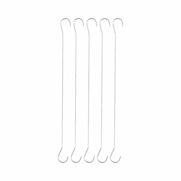 5x Ophanghaak - Dubbele C-haak - Metaal - 30 Cm - Hangdecoratie Haak - Etalagehaken thumbnail