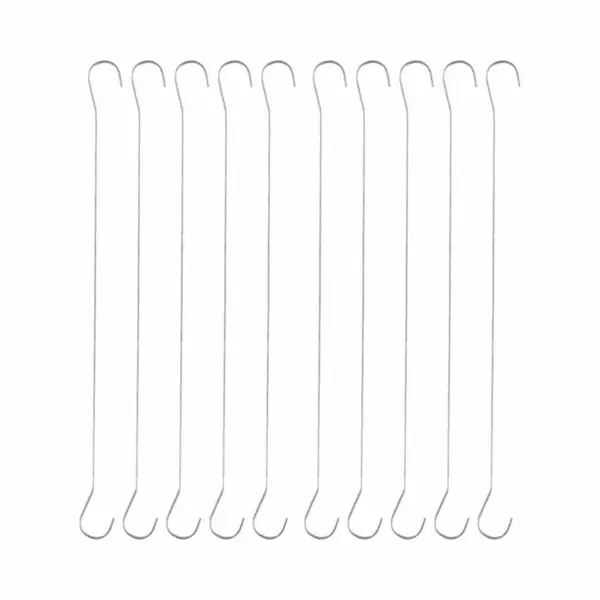 15x Ophanghaak - Dubbele C-haak - Metaal - 30 Cm - Hangdecoratie Haak - Etalagehaken thumbnail