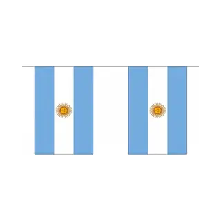 3x Buiten Vlaggenlijn Argentinie 3 Meter - Argentijnse Vlag - Supporter Feestartikelen - Landen Decoratie En Versieringen