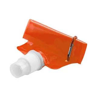 Waterzak - Set Van 4x Stuks - Oranje - Navulbaar - Opvouwbaar Met Haak - 400 Ml - Festival/outdoor