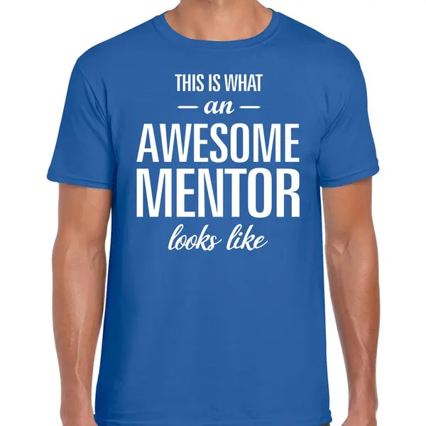 Bellatio Decorations This Is What An Awesome Mentor Looks Like Cadeau T-shirt Blauw Voor Heren - Bedankt Cadeau Voor Een Mentor L thumbnail