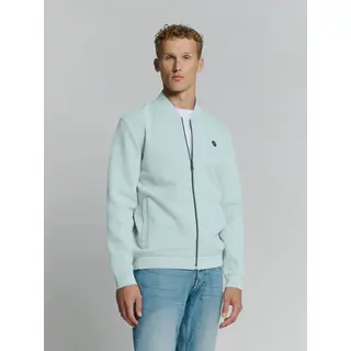 No Excess Pique Sweater Met Volledige Ritssluiting