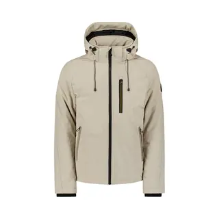 No Excess Softshell Jacket Met Afritsbare Capuchon