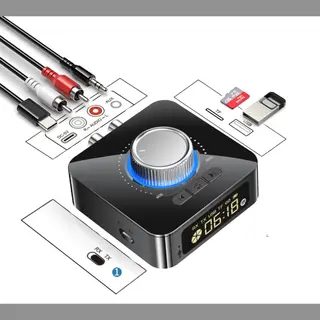 Levabe - Multi Connect Bluetooth Receiver & Transmitter - Lcd Scherm - Auto - Tv - Bluetooth Transmitter - 2 In 1 Zender En Ontvanger - Audio Adapter