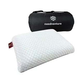 Needventure® Reisekissen Cool & Comfort - Faltbares Nackenkissen - Memory Foam Kissen - Mini Kopfkissen - Memory Foam - Geeignet Für Auto Und