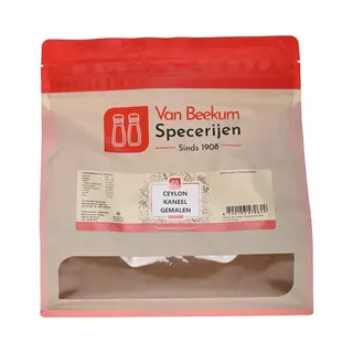 Van Beekum Specerijen - Ceylon Kaneel Gemalen - 800 Gram (hersluitbare Stazak)