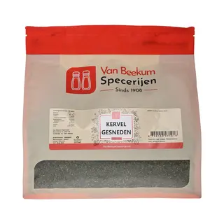 Van Beekum Specerijen - Kervel Gesneden - 600 Gram (hersluitbare Stazak)