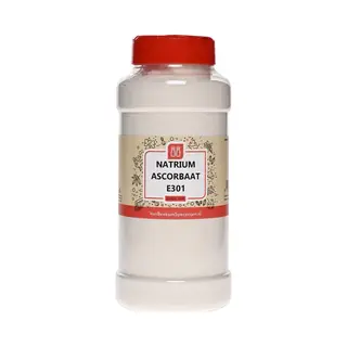 Van Beekum Specerijen - Natrium Ascorbaat (vitamine C Poeder) E301 - Strooibus 750 Gram