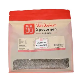 Van Beekum Specerijen - Lavendel Gedroogd - 300 Gram (hersluitbare Stazak)