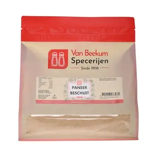 Van Beekum Specerijen - Paneer Beschuit - 1 Kg (hersluitbare Stazak)