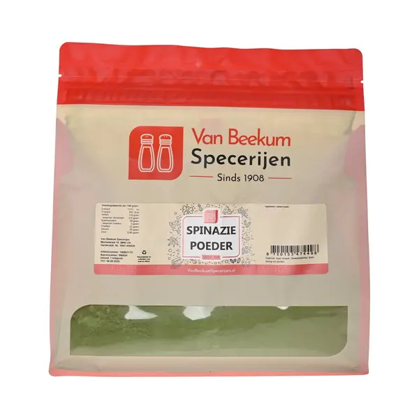 Van Beekum Specerijen - Spinaziepoeder - 1 Kg (hersluitbare Stazak) thumbnail