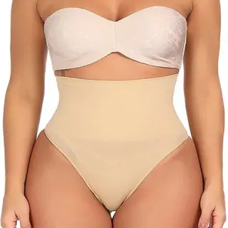 Superdealer Corrigerend Ondergoed Voor Dames | Corrigerend Slipje | Correctie Buik Ondergoed | Waist Correctie | Beige | Maat 38/40 | M